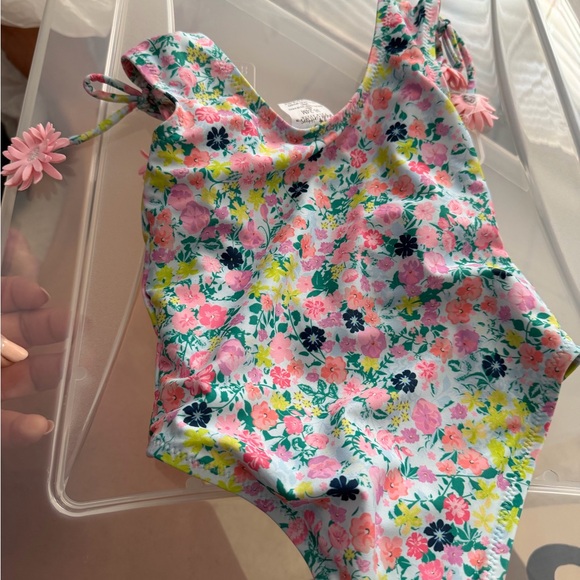 Shade Critters Floral One-Piece Swimsuit with Pink Flower Accents - Picture 3 of 7